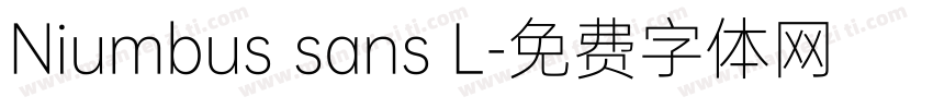 Niumbus sans L字体转换